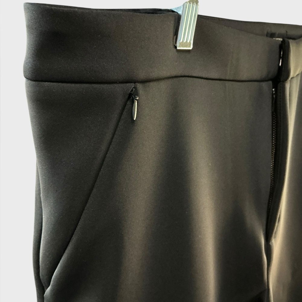 Good American Scuba Cropped Straight Trousers Black Size 16 NWT - Picture 6 of 10